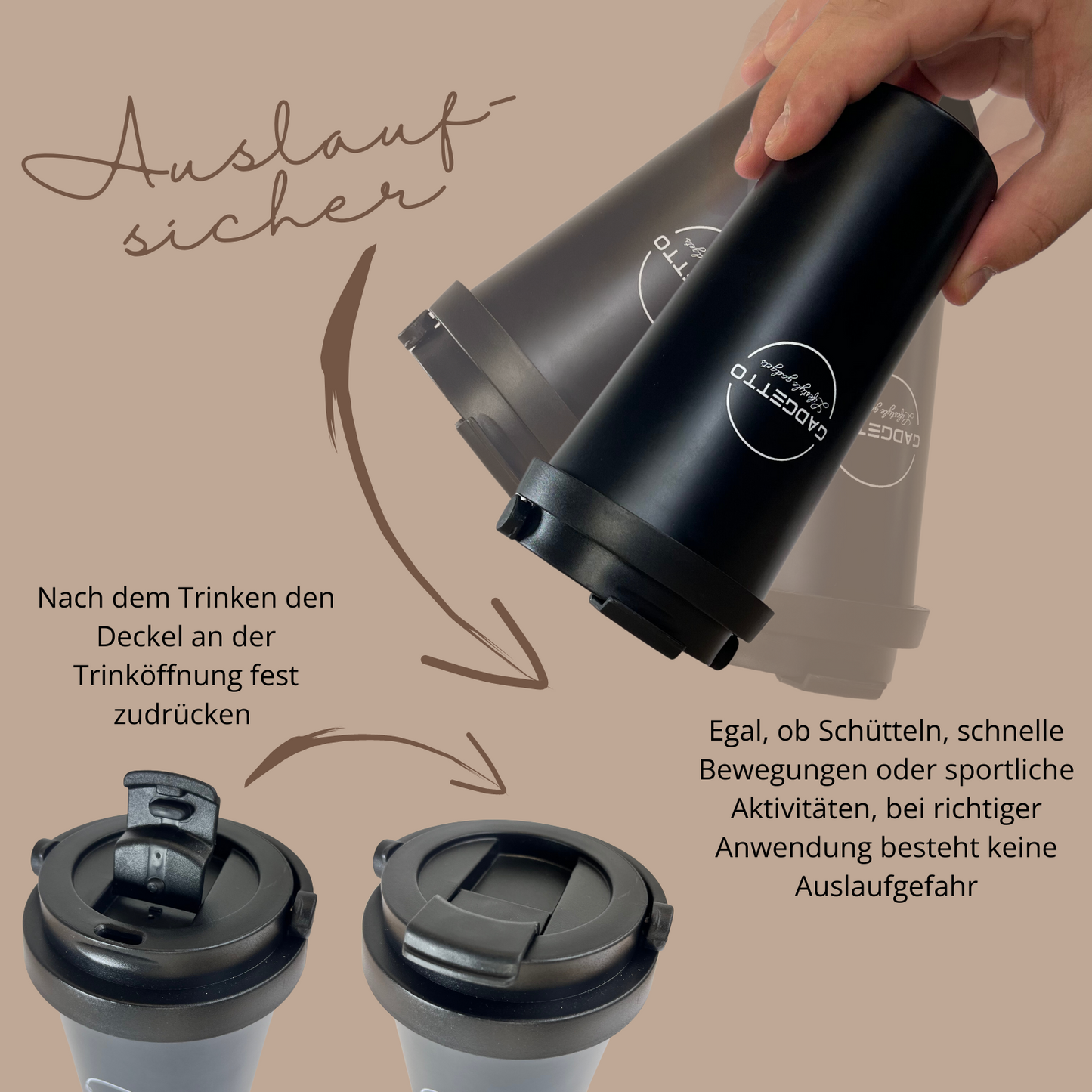 Cupholder Set 3-teilig (inkl. Thermobecher)