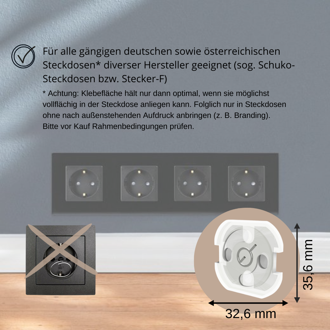 Steckdosensicherung - Transparent - 10 Stück