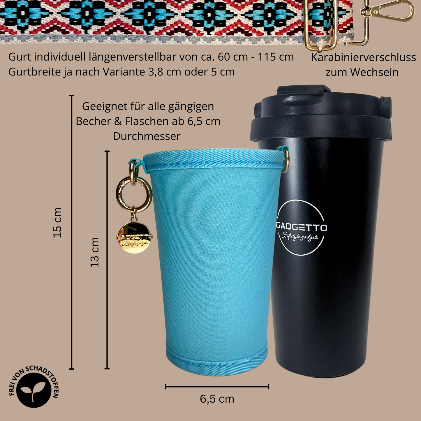 Cupholder Set 3-teilig (inkl. Thermobecher)