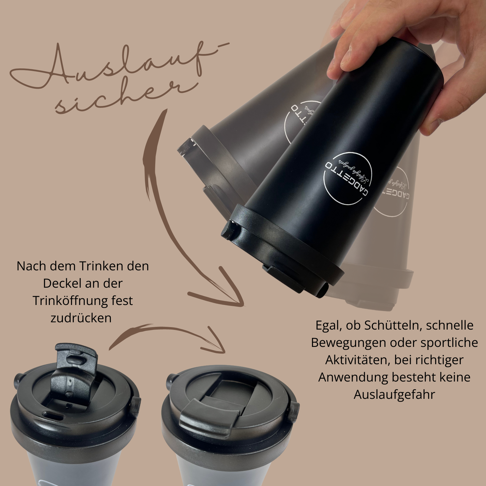 Cupholder Set 3-teilig (inkl. Thermobecher) – GADGETTO Products