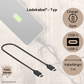 Kindersicheres Ladekabel I Typ USB-C zu USB-C Kabel I 1 m I Weiß - Schwarz